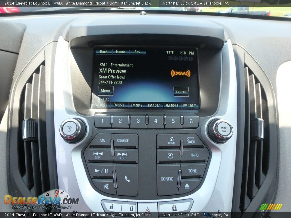 2014 Chevrolet Equinox LT AWD White Diamond Tricoat / Light Titanium/Jet Black Photo #27