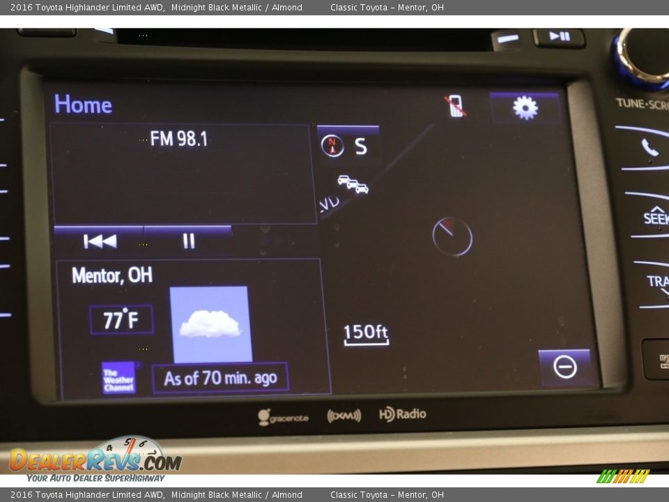 2016 Toyota Highlander Limited AWD Midnight Black Metallic / Almond Photo #10