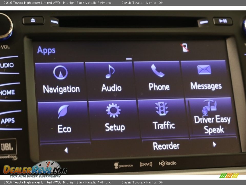 2016 Toyota Highlander Limited AWD Midnight Black Metallic / Almond Photo #11