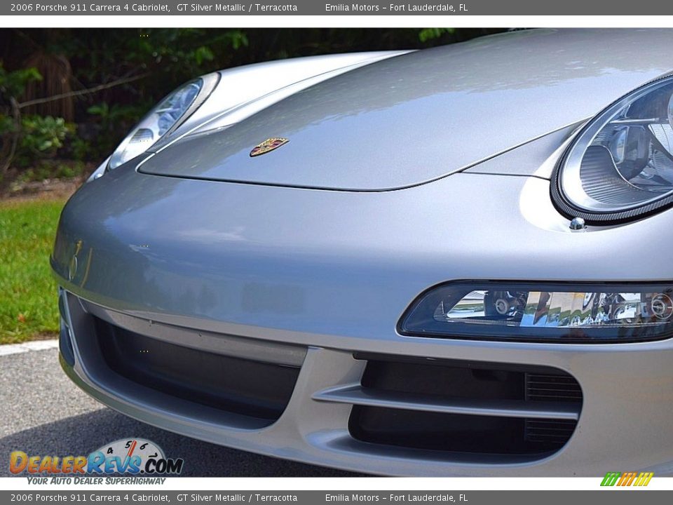 2006 Porsche 911 Carrera 4 Cabriolet GT Silver Metallic / Terracotta Photo #18