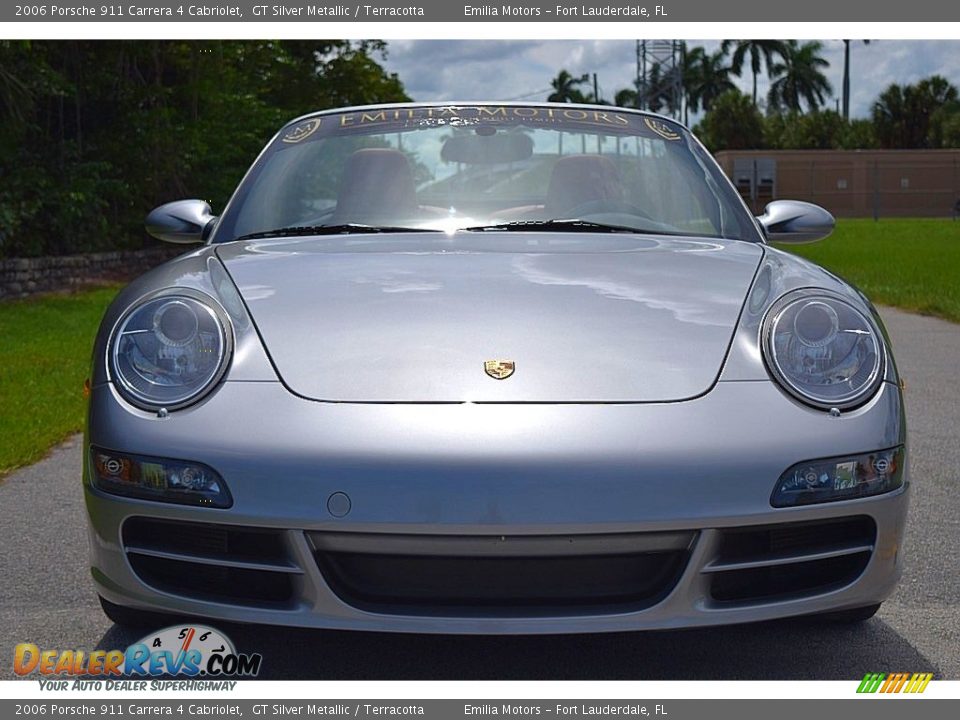 2006 Porsche 911 Carrera 4 Cabriolet GT Silver Metallic / Terracotta Photo #19