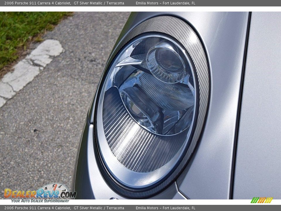 2006 Porsche 911 Carrera 4 Cabriolet GT Silver Metallic / Terracotta Photo #20