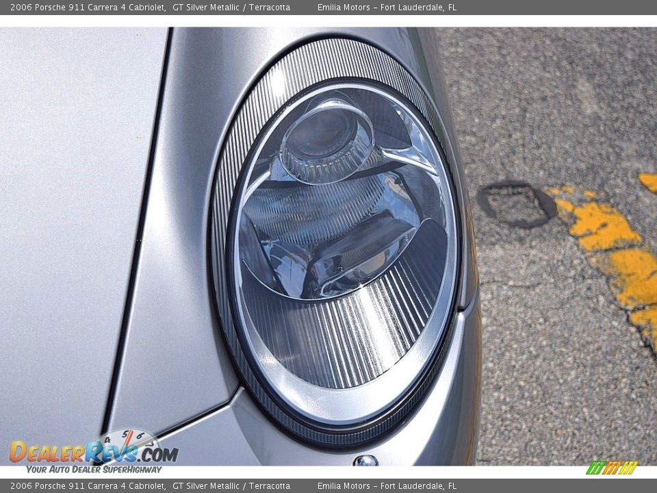 2006 Porsche 911 Carrera 4 Cabriolet GT Silver Metallic / Terracotta Photo #21