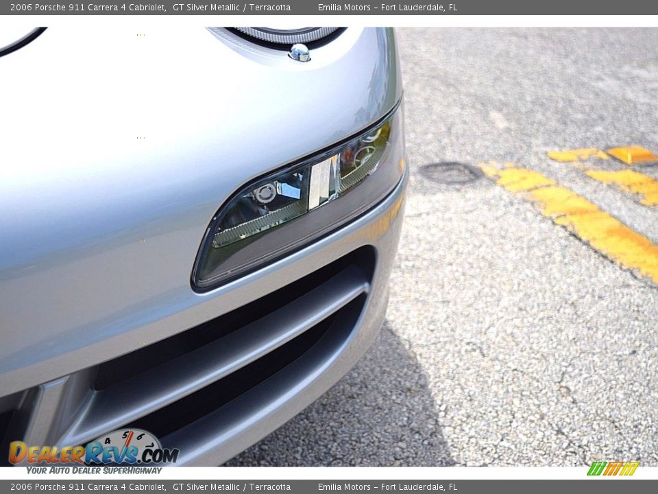 2006 Porsche 911 Carrera 4 Cabriolet GT Silver Metallic / Terracotta Photo #22