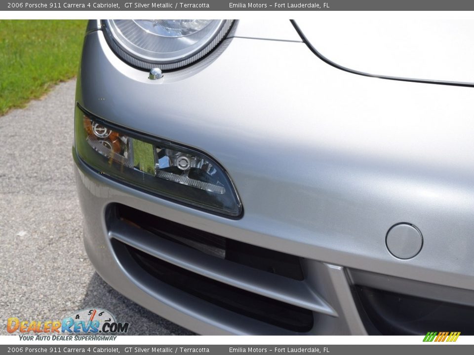 2006 Porsche 911 Carrera 4 Cabriolet GT Silver Metallic / Terracotta Photo #23