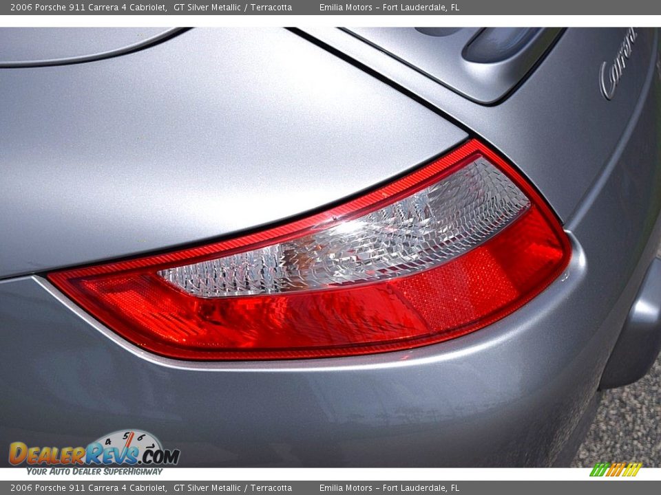 2006 Porsche 911 Carrera 4 Cabriolet GT Silver Metallic / Terracotta Photo #26