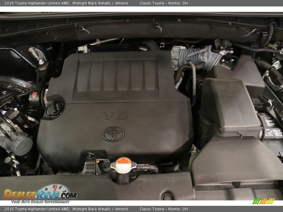 2016 Toyota Highlander Limited AWD Midnight Black Metallic / Almond Photo #22