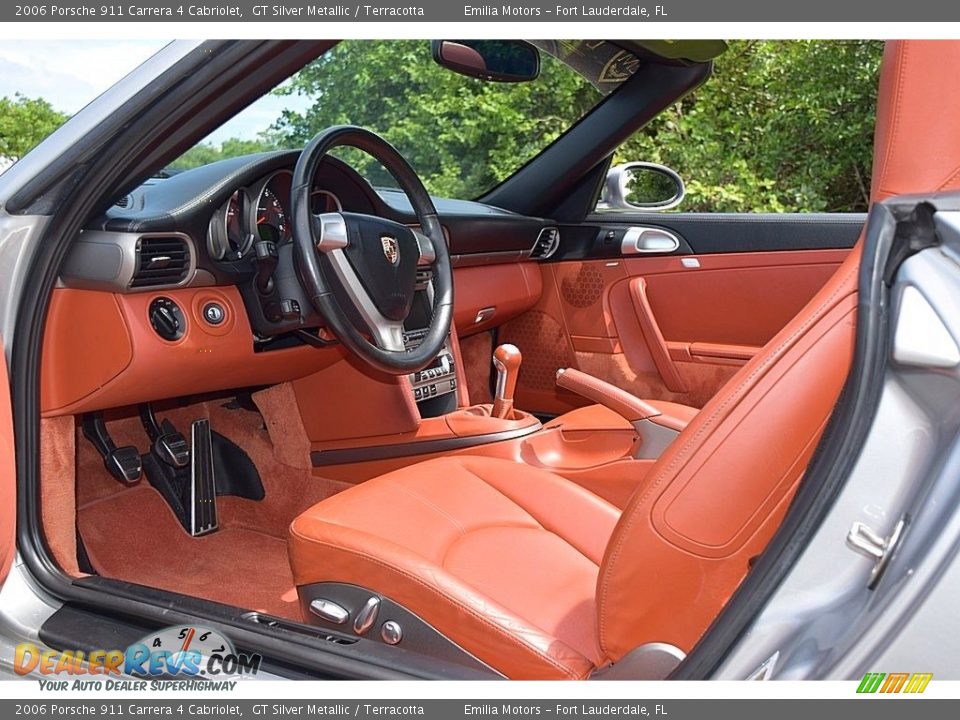 Terracotta Interior - 2006 Porsche 911 Carrera 4 Cabriolet Photo #30