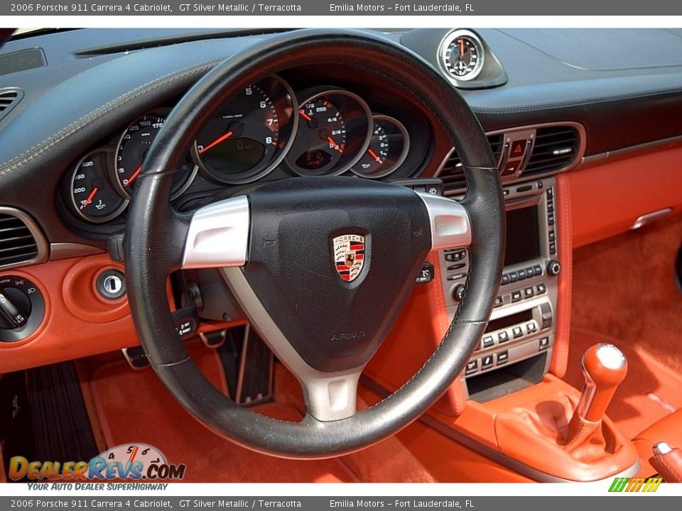 2006 Porsche 911 Carrera 4 Cabriolet Steering Wheel Photo #38