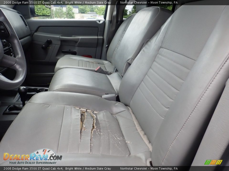 2008 Dodge Ram 3500 ST Quad Cab 4x4 Bright White / Medium Slate Gray Photo #8
