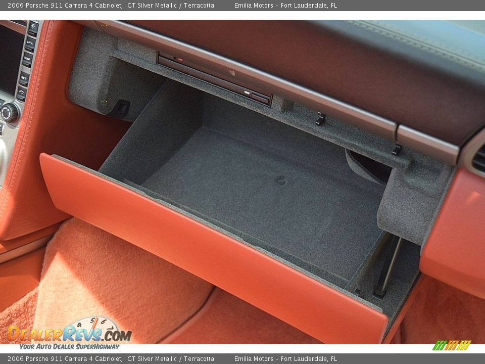 2006 Porsche 911 Carrera 4 Cabriolet GT Silver Metallic / Terracotta Photo #48