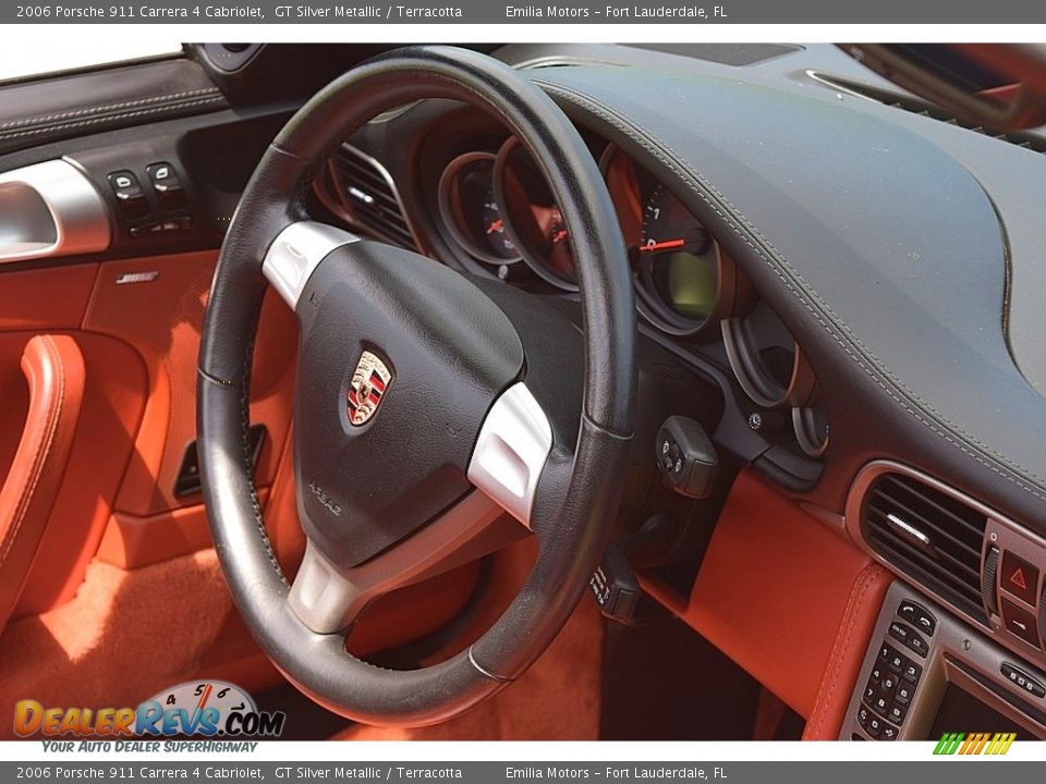 2006 Porsche 911 Carrera 4 Cabriolet Steering Wheel Photo #51