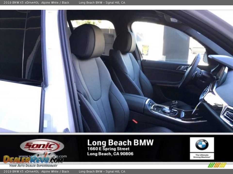 2019 BMW X5 xDrive40i Alpine White / Black Photo #7