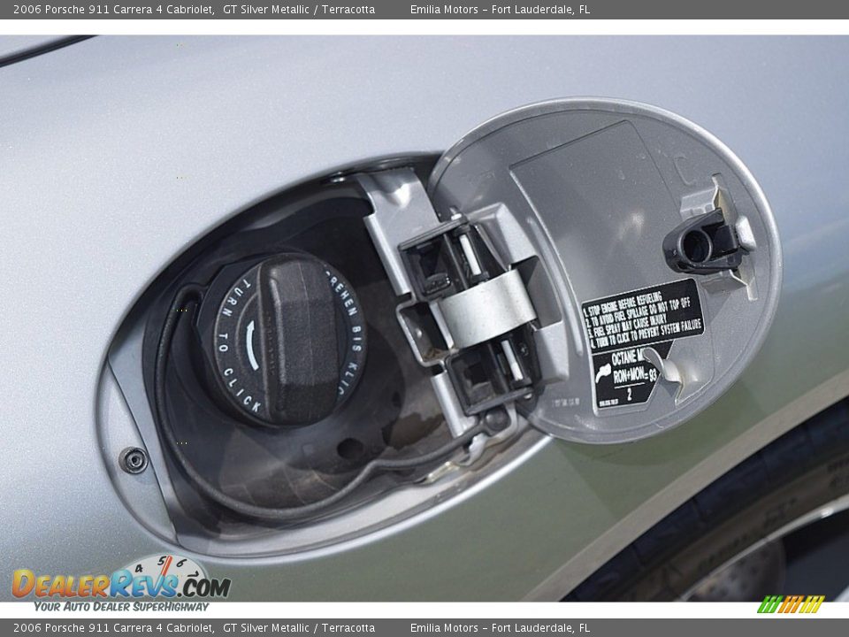 2006 Porsche 911 Carrera 4 Cabriolet GT Silver Metallic / Terracotta Photo #54