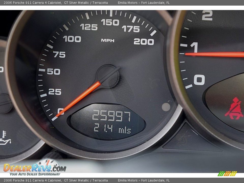 2006 Porsche 911 Carrera 4 Cabriolet GT Silver Metallic / Terracotta Photo #58