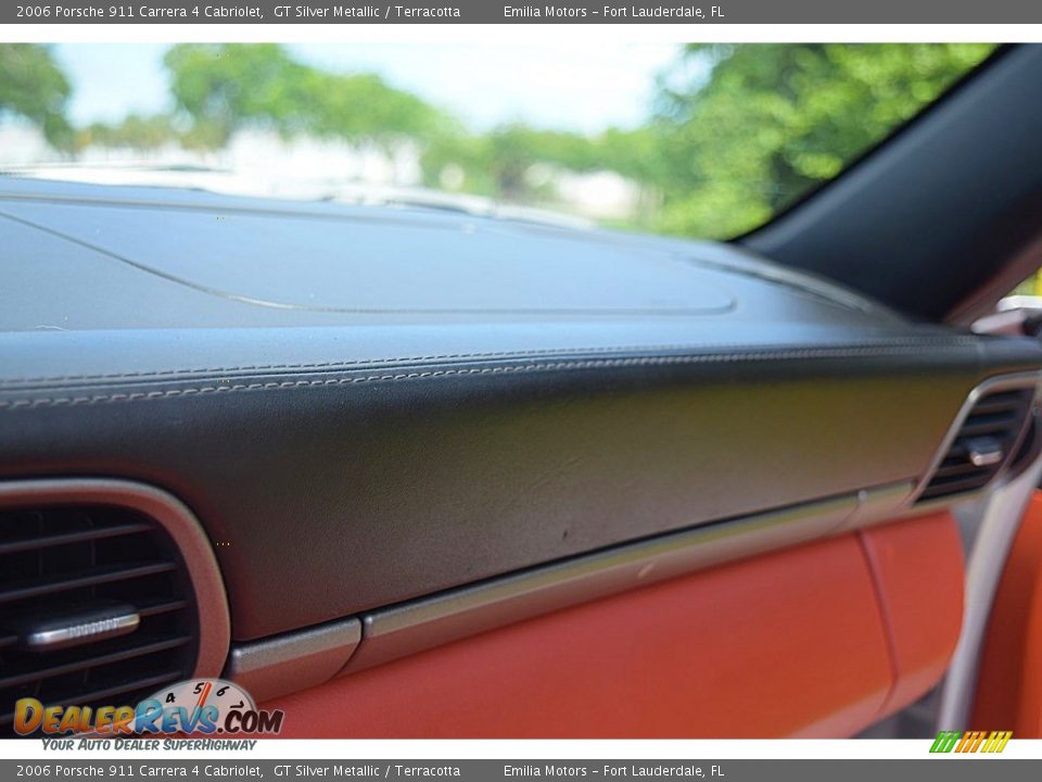 2006 Porsche 911 Carrera 4 Cabriolet GT Silver Metallic / Terracotta Photo #62