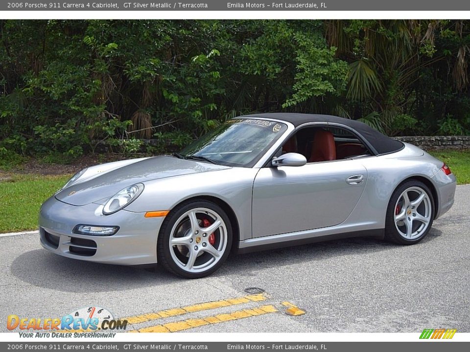 GT Silver Metallic 2006 Porsche 911 Carrera 4 Cabriolet Photo #67