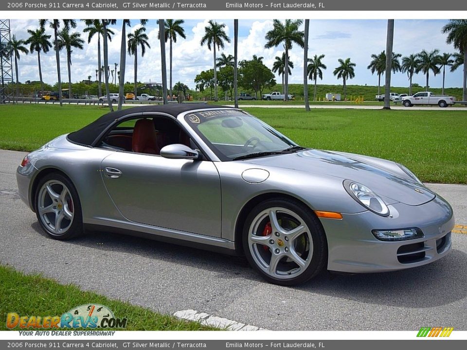 GT Silver Metallic 2006 Porsche 911 Carrera 4 Cabriolet Photo #69