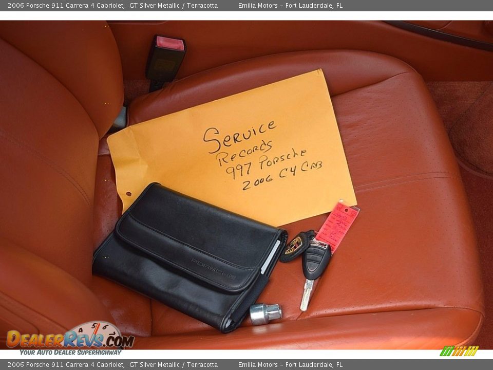 2006 Porsche 911 Carrera 4 Cabriolet GT Silver Metallic / Terracotta Photo #79