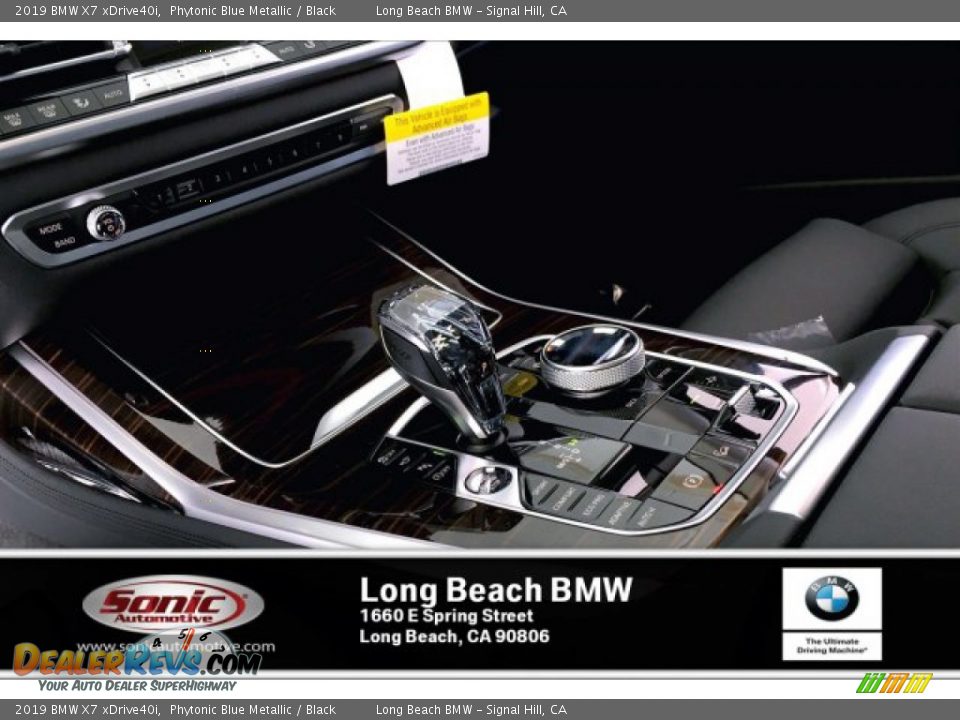 2019 BMW X7 xDrive40i Phytonic Blue Metallic / Black Photo #6