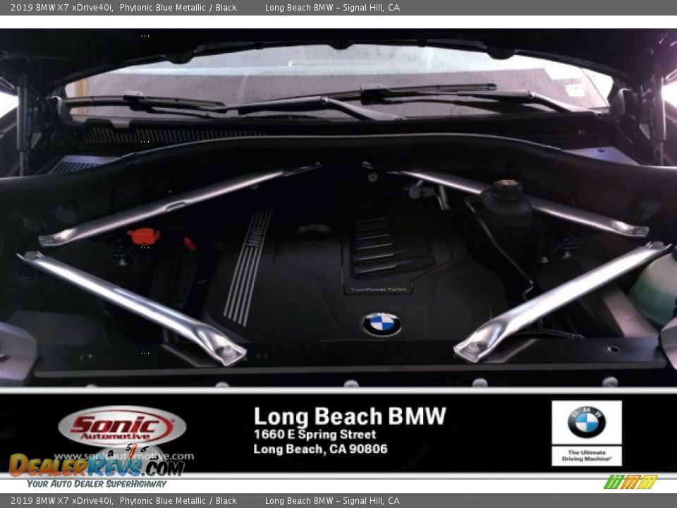 2019 BMW X7 xDrive40i Phytonic Blue Metallic / Black Photo #8