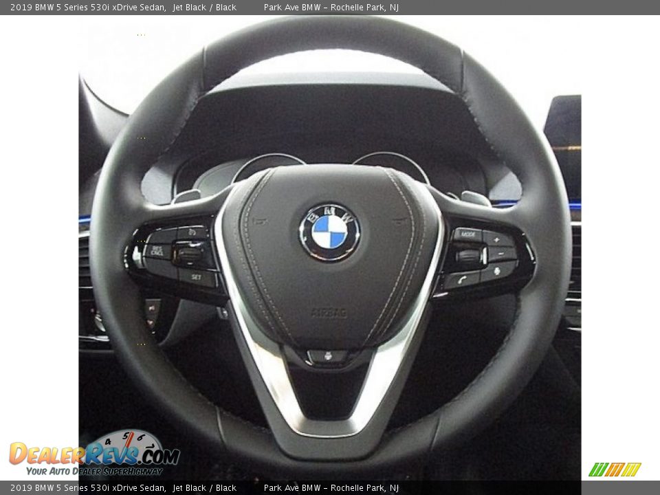 2019 BMW 5 Series 530i xDrive Sedan Jet Black / Black Photo #22