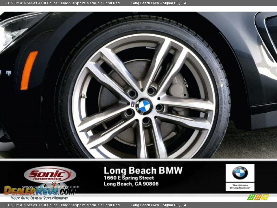 2019 BMW 4 Series 440i Coupe Black Sapphire Metallic / Coral Red Photo #9