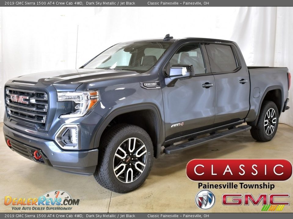 2019 GMC Sierra 1500 AT4 Crew Cab 4WD Dark Sky Metallic / Jet Black Photo #1