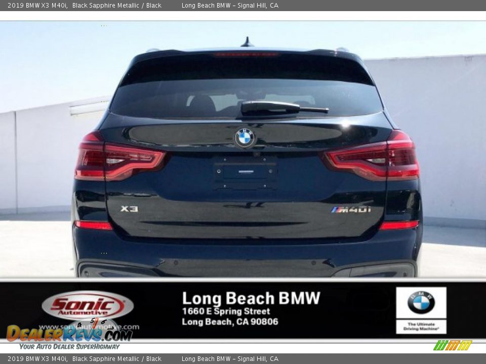 2019 BMW X3 M40i Black Sapphire Metallic / Black Photo #3