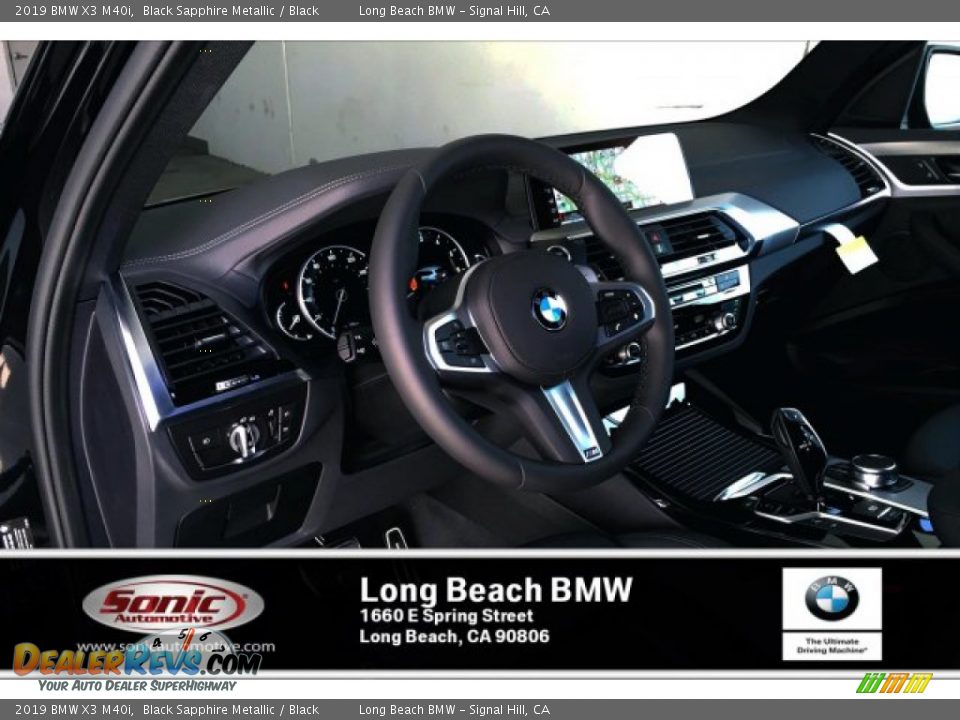 2019 BMW X3 M40i Black Sapphire Metallic / Black Photo #4