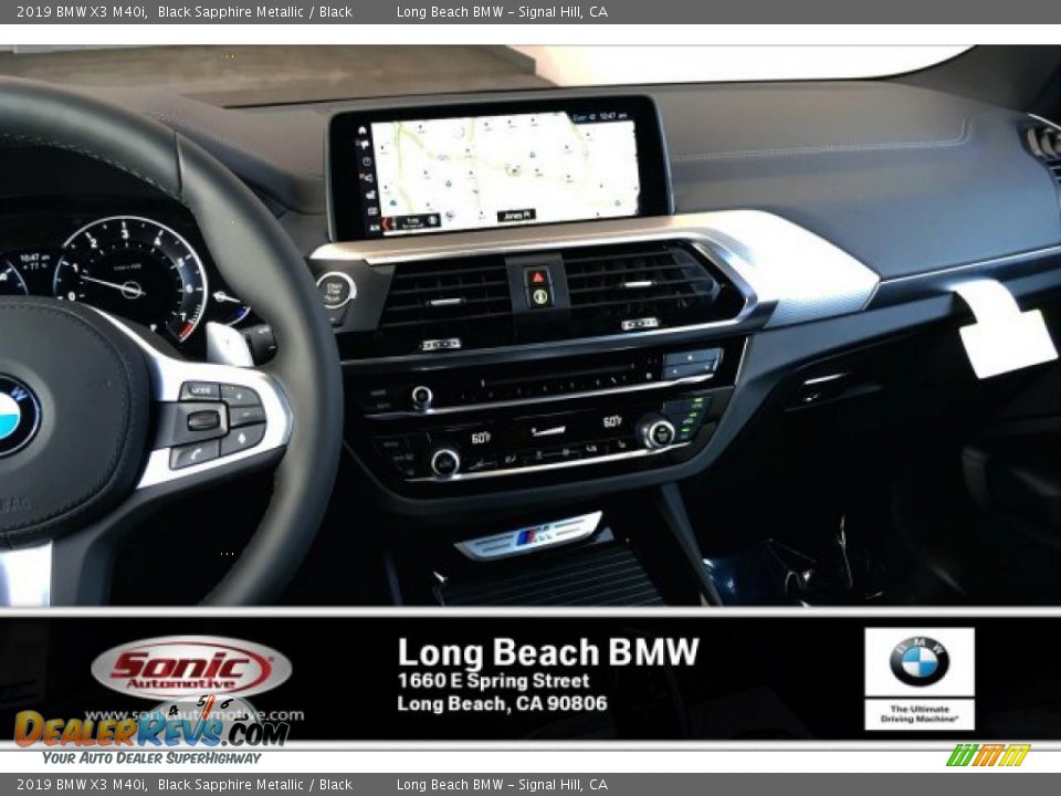 2019 BMW X3 M40i Black Sapphire Metallic / Black Photo #5