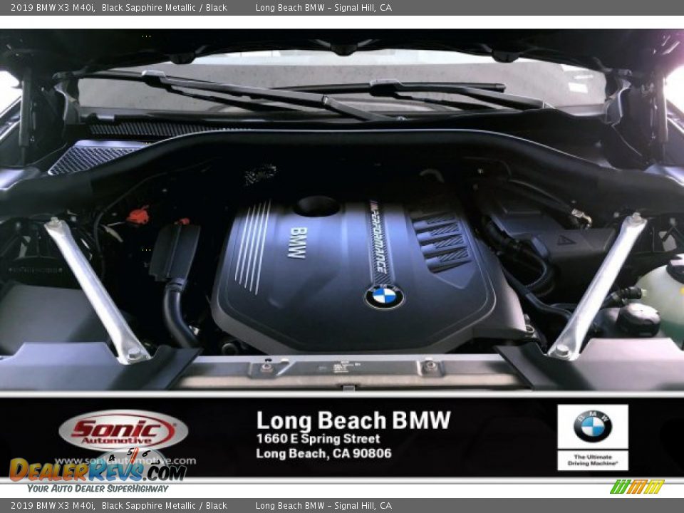 2019 BMW X3 M40i Black Sapphire Metallic / Black Photo #8