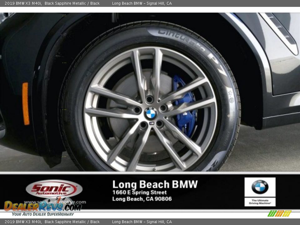 2019 BMW X3 M40i Black Sapphire Metallic / Black Photo #9