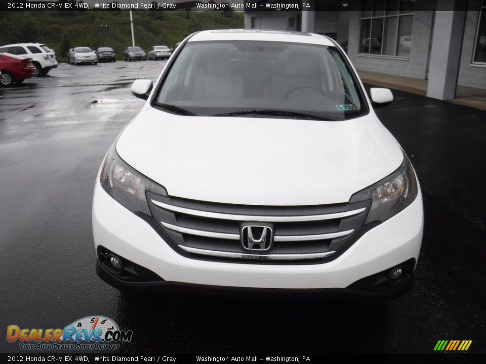 2012 Honda CR-V EX 4WD White Diamond Pearl / Gray Photo #5