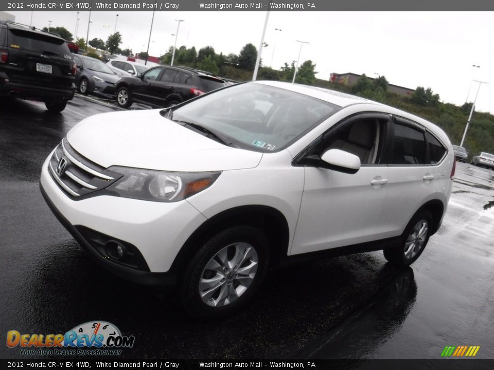 2012 Honda CR-V EX 4WD White Diamond Pearl / Gray Photo #6