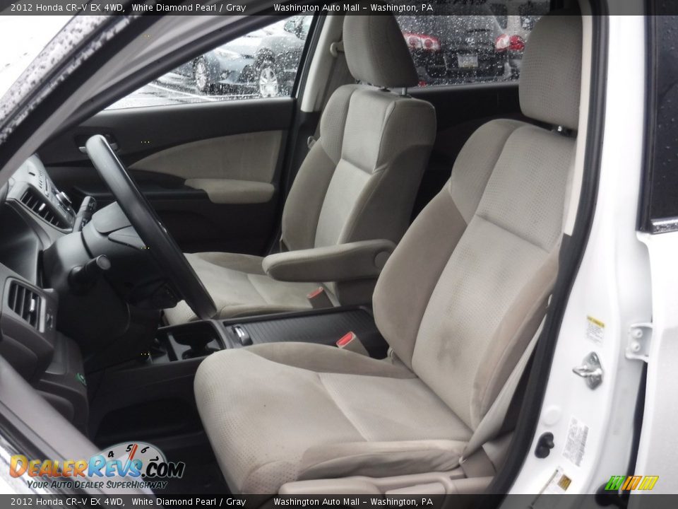 2012 Honda CR-V EX 4WD White Diamond Pearl / Gray Photo #16