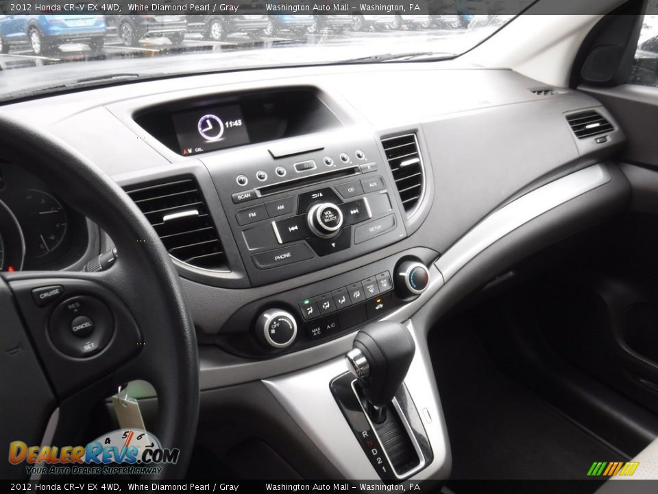 2012 Honda CR-V EX 4WD White Diamond Pearl / Gray Photo #18