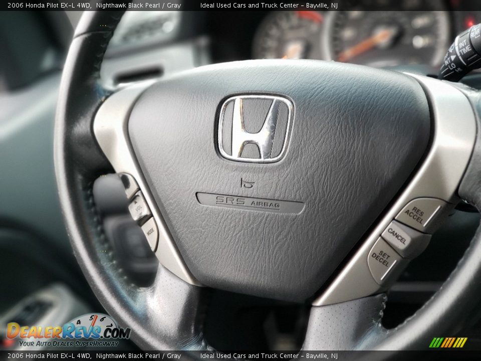 2006 Honda Pilot EX-L 4WD Nighthawk Black Pearl / Gray Photo #14
