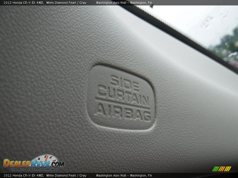 2012 Honda CR-V EX 4WD White Diamond Pearl / Gray Photo #20
