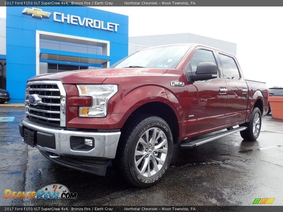 2017 Ford F150 XLT SuperCrew 4x4 Bronze Fire / Earth Gray Photo #2