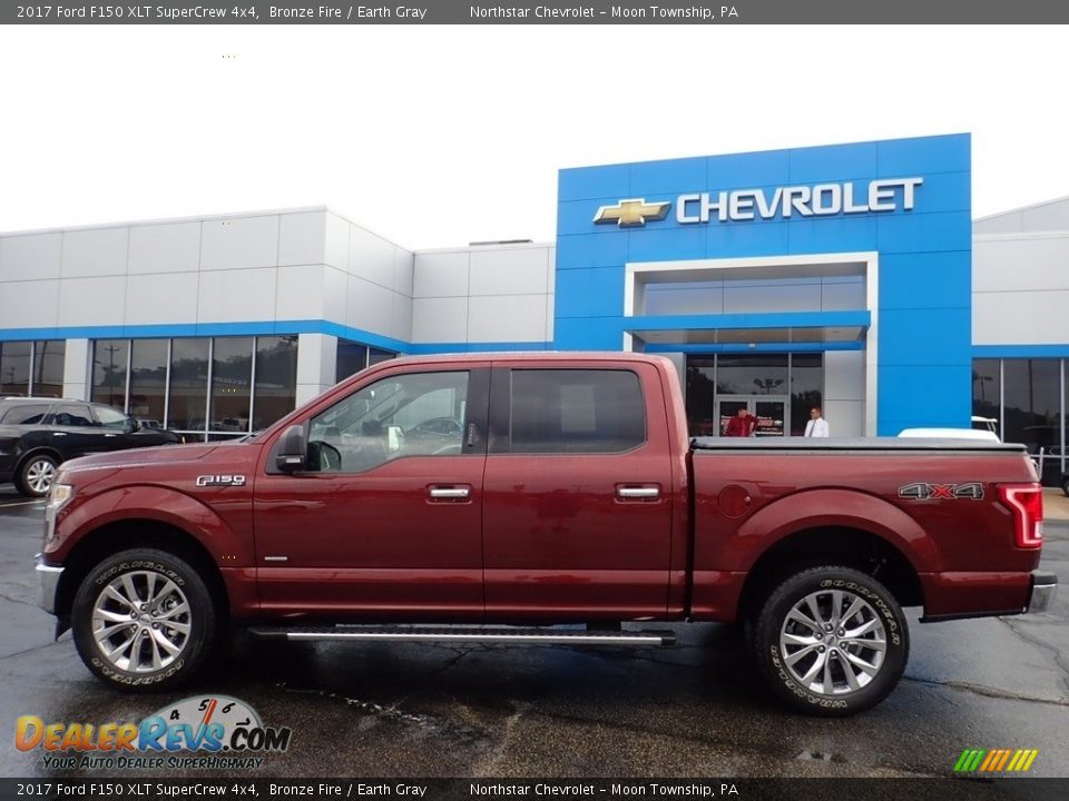 2017 Ford F150 XLT SuperCrew 4x4 Bronze Fire / Earth Gray Photo #3