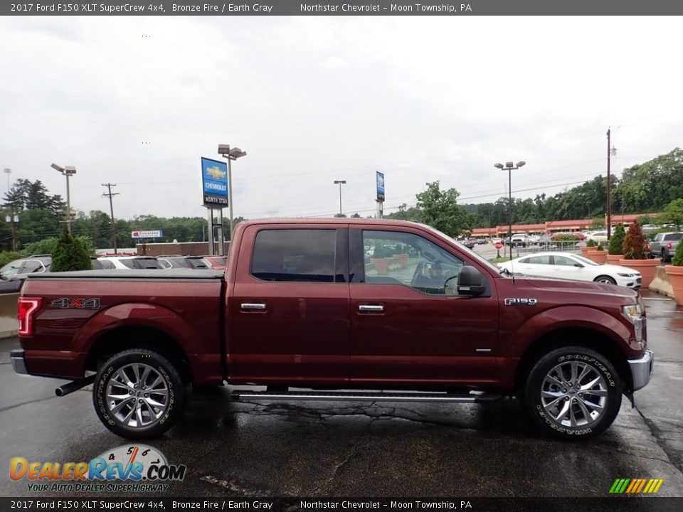 2017 Ford F150 XLT SuperCrew 4x4 Bronze Fire / Earth Gray Photo #9