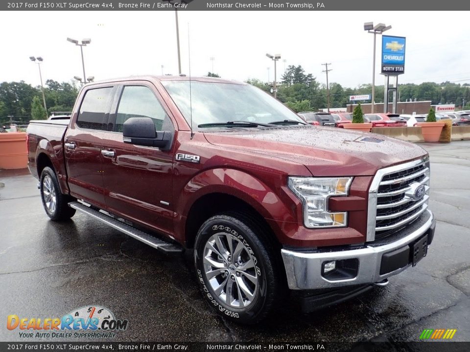 2017 Ford F150 XLT SuperCrew 4x4 Bronze Fire / Earth Gray Photo #10