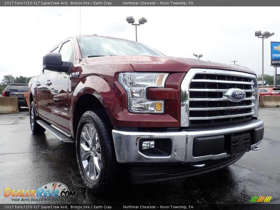 2017 Ford F150 XLT SuperCrew 4x4 Bronze Fire / Earth Gray Photo #11
