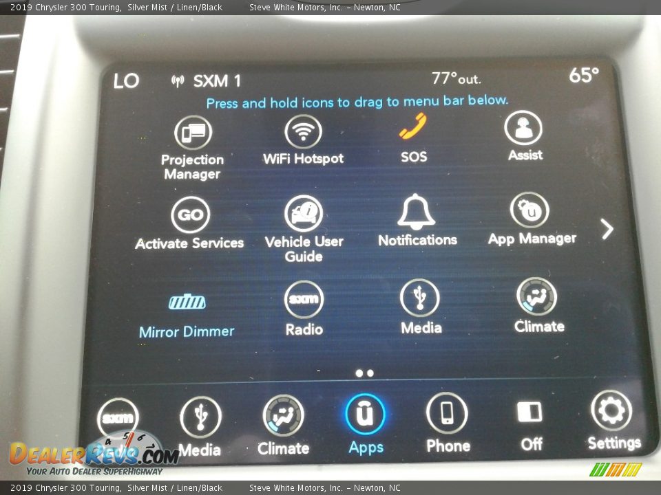 2019 Chrysler 300 Touring Silver Mist / Linen/Black Photo #23