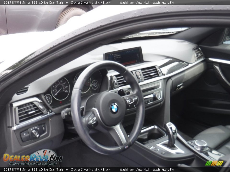 2015 BMW 3 Series 328i xDrive Gran Turismo Glacier Silver Metallic / Black Photo #13