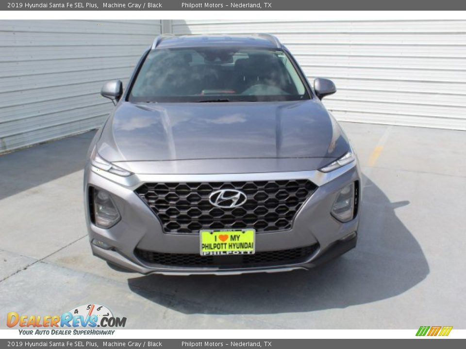 2019 Hyundai Santa Fe SEL Plus Machine Gray / Black Photo #3