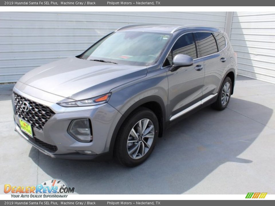 2019 Hyundai Santa Fe SEL Plus Machine Gray / Black Photo #4