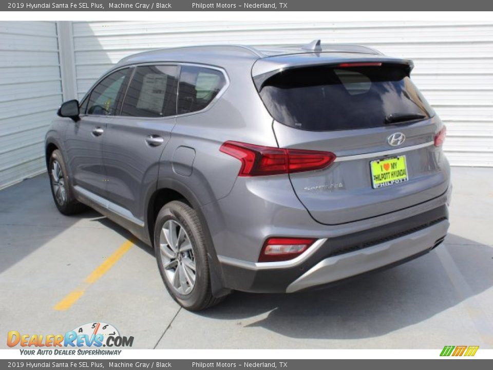 2019 Hyundai Santa Fe SEL Plus Machine Gray / Black Photo #6