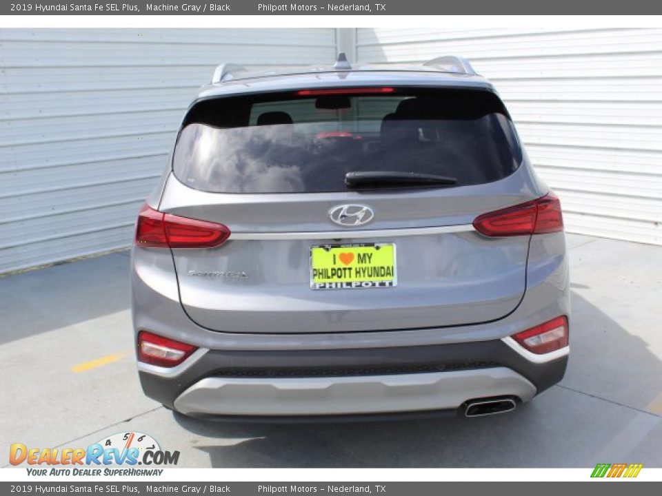 2019 Hyundai Santa Fe SEL Plus Machine Gray / Black Photo #7